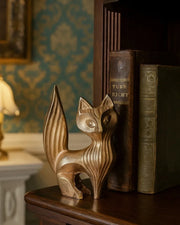 Brass fox shaped decorative object by Taho Living